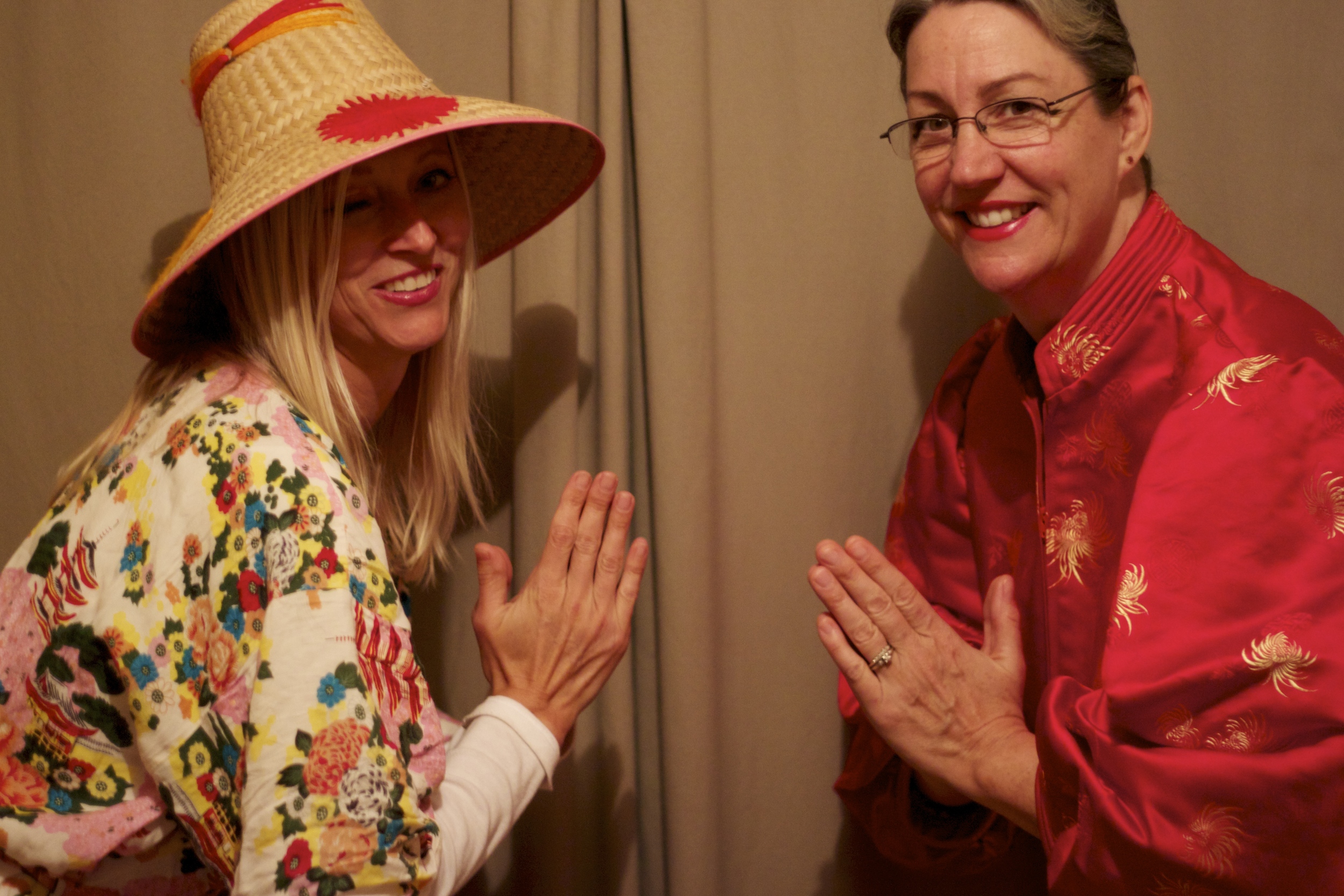 Rice Picker and Japanese Kimono Lady
